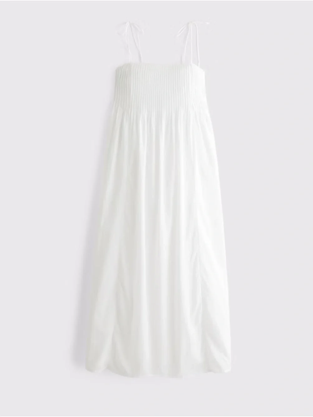 Abercrombie & Fitch Sky Blue Smocked Strap Maxi Dress